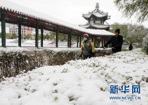 哈爾濱、大慶降下今年入冬以來第一場雪