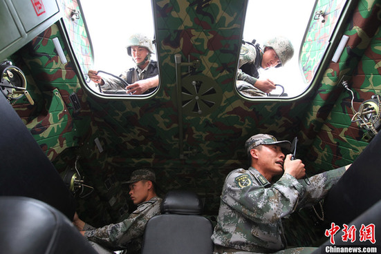 濟南軍區集團軍進行戰備訓練