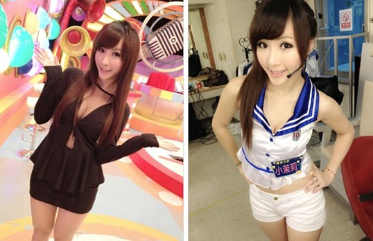 Show Girl女模“小茉莉”陳瑀希穿梭各大綜藝節目，傳和歐漢聲秘戀。（資料圖）