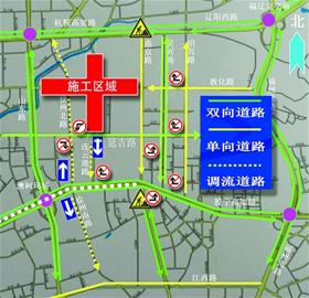 中央廣場全封閉施工 敦化路連云港路交通調流
