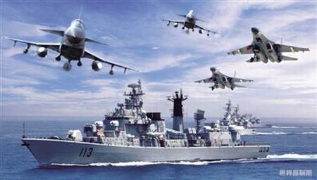 解放軍不斷錘煉陸海空天電一體化作戰能力。