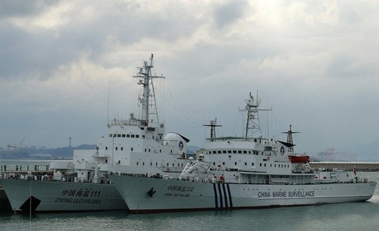 海監111船首赴釣魚島巡航 原為海軍破冰船(圖)