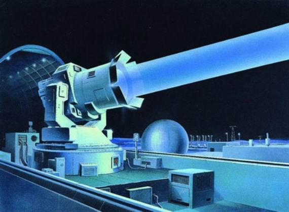 原文配圖：地基高能反衛星武器示意圖。