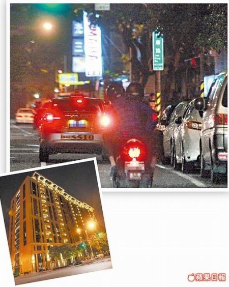 喻虹淵搭車到仔仔豪宅因發現被跟拍沒下車